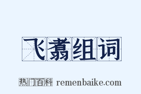 飞翥组词是什么意思的图片